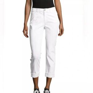 Lafayette 148 New York White Cropped Jeans